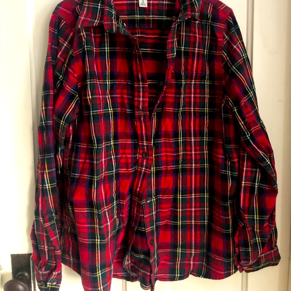 LL Bean women’s red flannel size medium